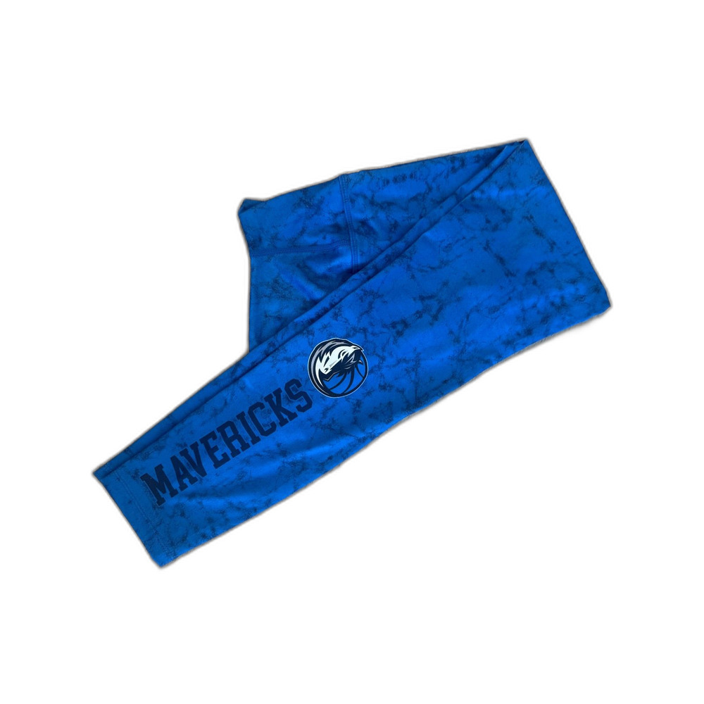 Dallas Mavericks NBA Women's High Waisted Blue Tie-Dye Leggings Size M